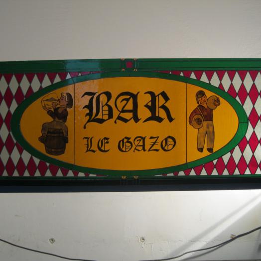 Vitrail pour la devanture du bar "Le Gazo"